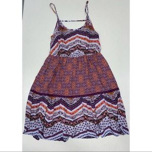 Patterned mini dress